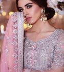 Maria b Net bridal embroidery suit net embroidery dupata master replica